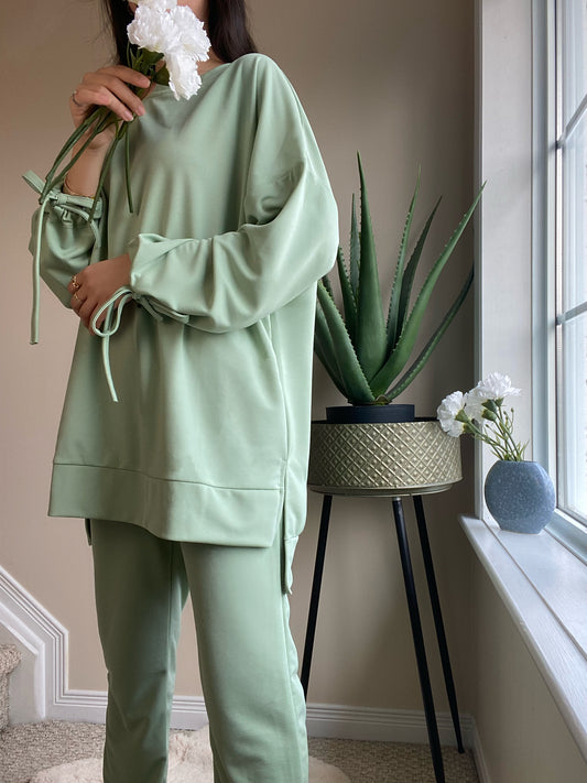 Papillon Lounge Set - Mint Green